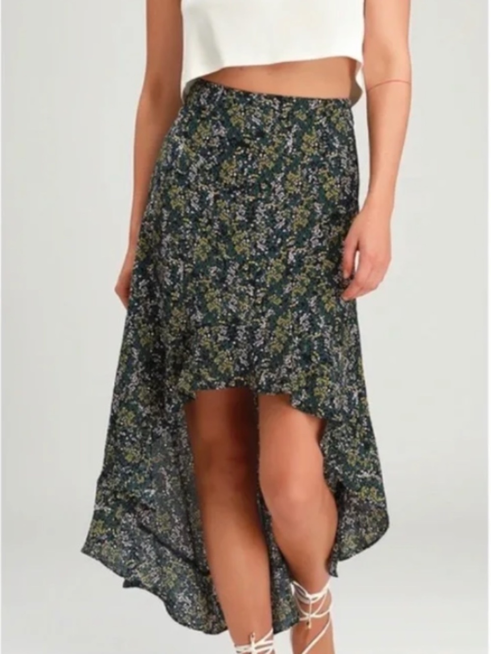 High Low Floral Skirt by The Fifth Label